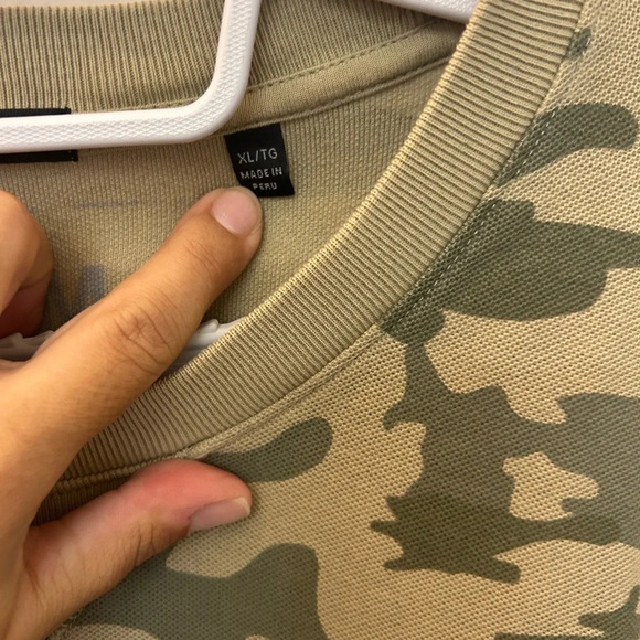 ATM Anthony Thomas Melillo Men's Pique Camo Sweatshirt XL - Picture 4 of 6